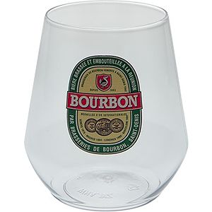 12 oz Clear Plastic Stemless Glass - Digital