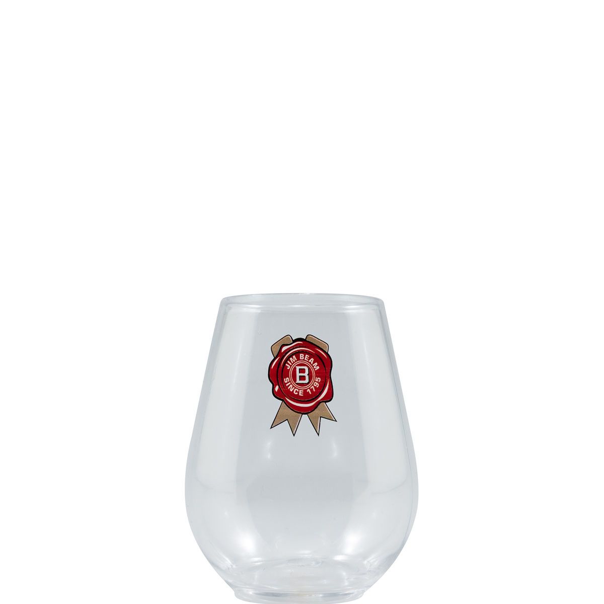 4 oz Clear Plastic Stemless Glass - Digital