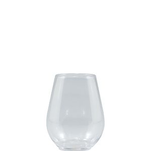 4 oz Clear Plastic Stemless Glass - Digital