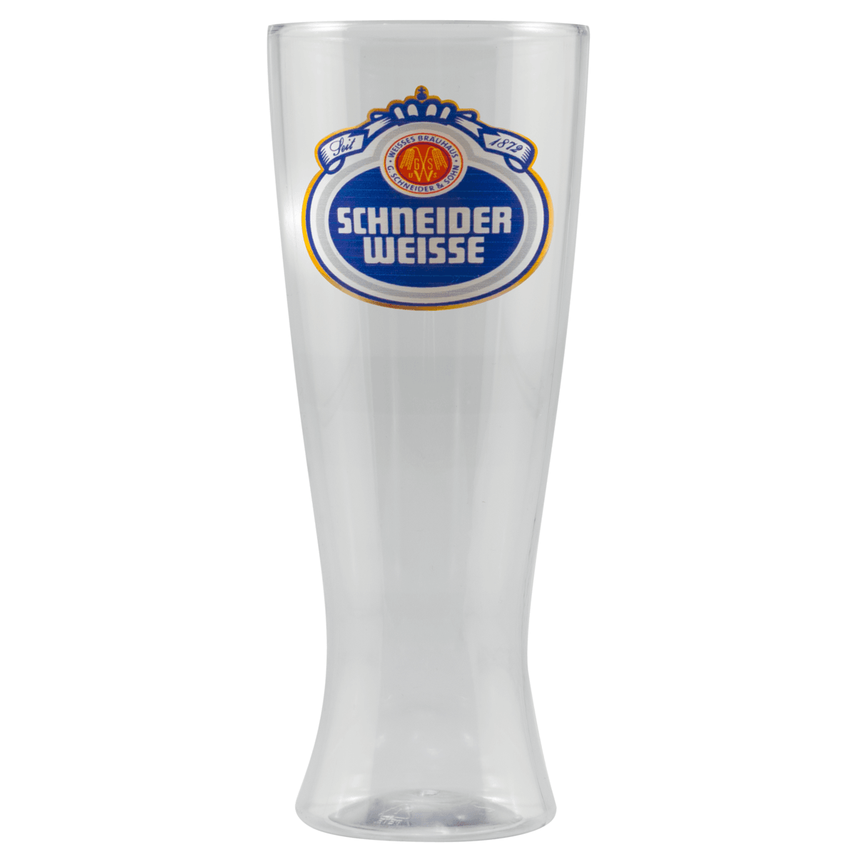 12 oz Clear Plastic Pilsner Glass - Digital