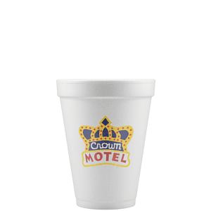 12 oz Foam Cup - White - Digital