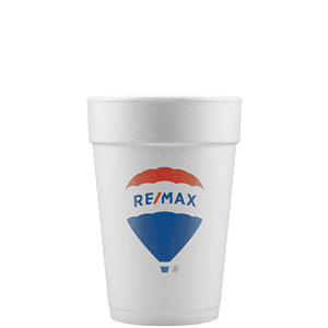 14 oz Foam Cup - White - Digital
