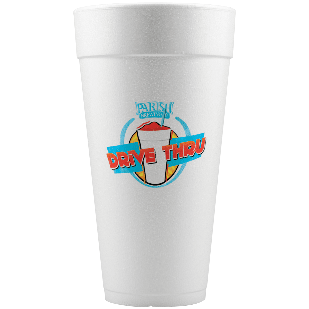 24 oz Foam Cup - White - Digital