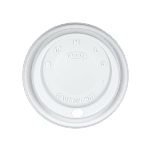 10 oz Foam Cup Domed Lid - White