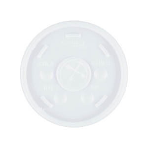 12 oz Foam Cup Straw Slot Lid - Frosted