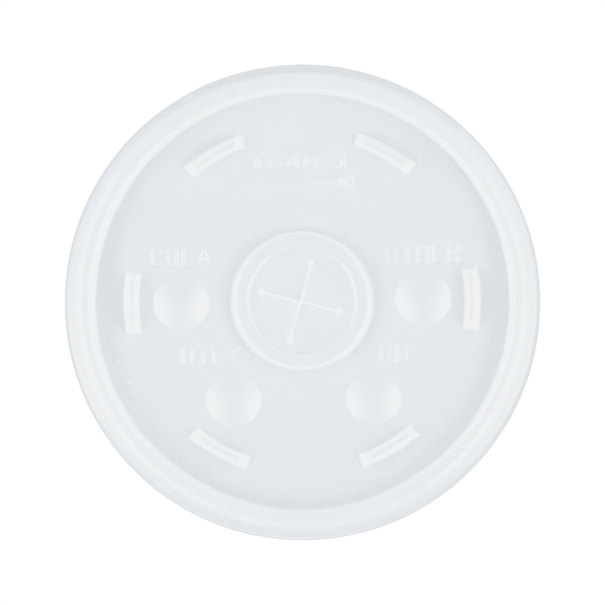 14/16/20/24 oz Foam Cup Straw Slot Lid - Frosted