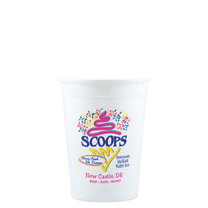 12 oz Stadium Cup - White - Hi-Speed