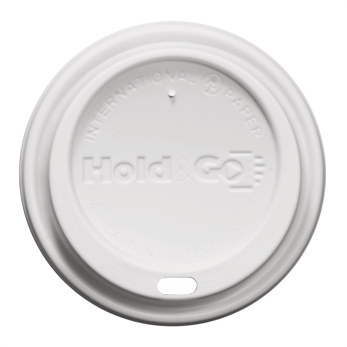 8 oz Insulated Paper Cup Domed Lid - White