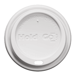 8 oz Insulated Paper Cup Domed Lid - White