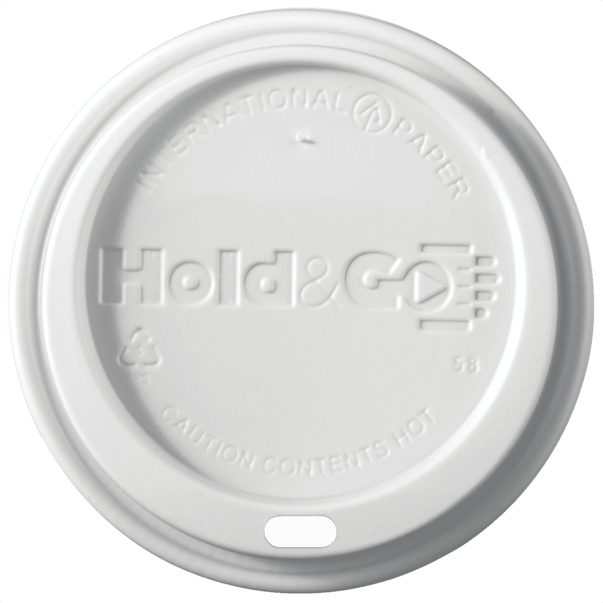 12/16/20 oz Insulated Paper Cup Dome Lid - White