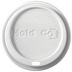 12/16/20 oz Insulated Paper Cup Dome Lid - White