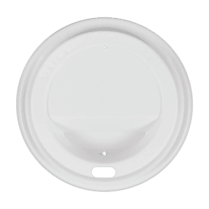 8 oz Paper Cup Domed Lid - White