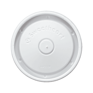 Paper Food Container Vented Lids 6/8/10 oz- White