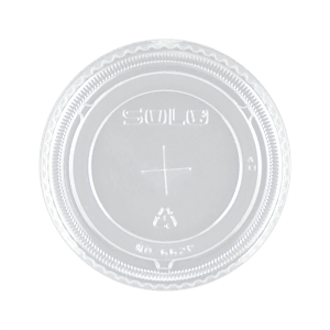 12/14 oz Soft Sided Cup Straw Slot Lid - Clear