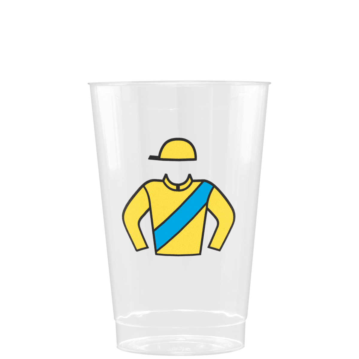 12 oz Clear Fluted Plastic Cup -Tradition