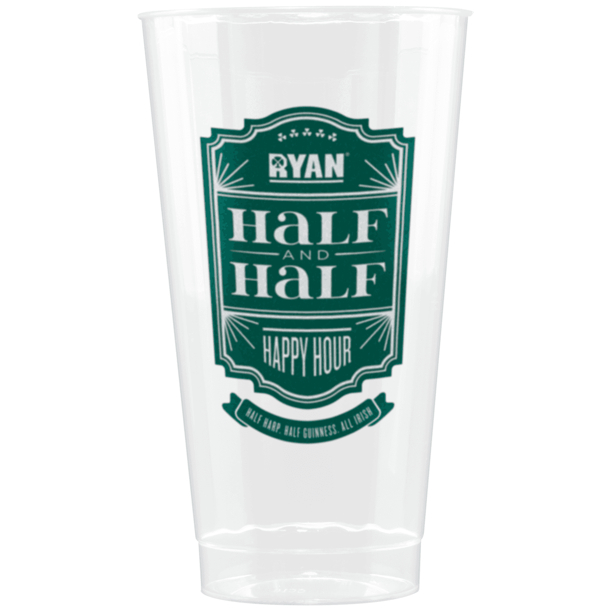 16 oz Clear Fluted Plastic Cup -Tradition