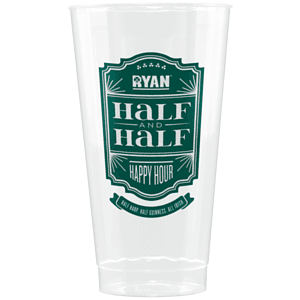 16 oz Clear Fluted Plastic Cup -Tradition