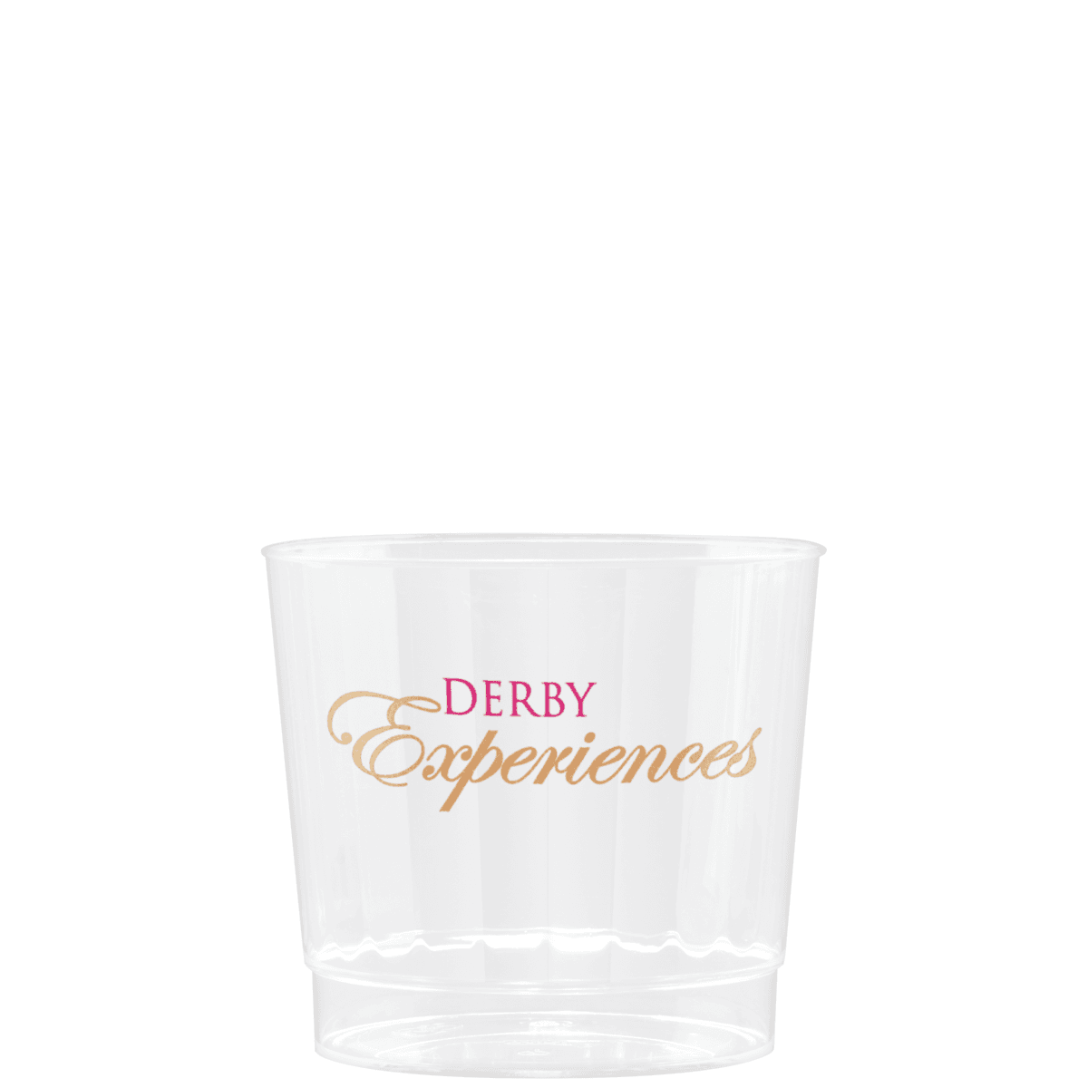 9 oz Clear Fluted Plastic Cup -Tradition