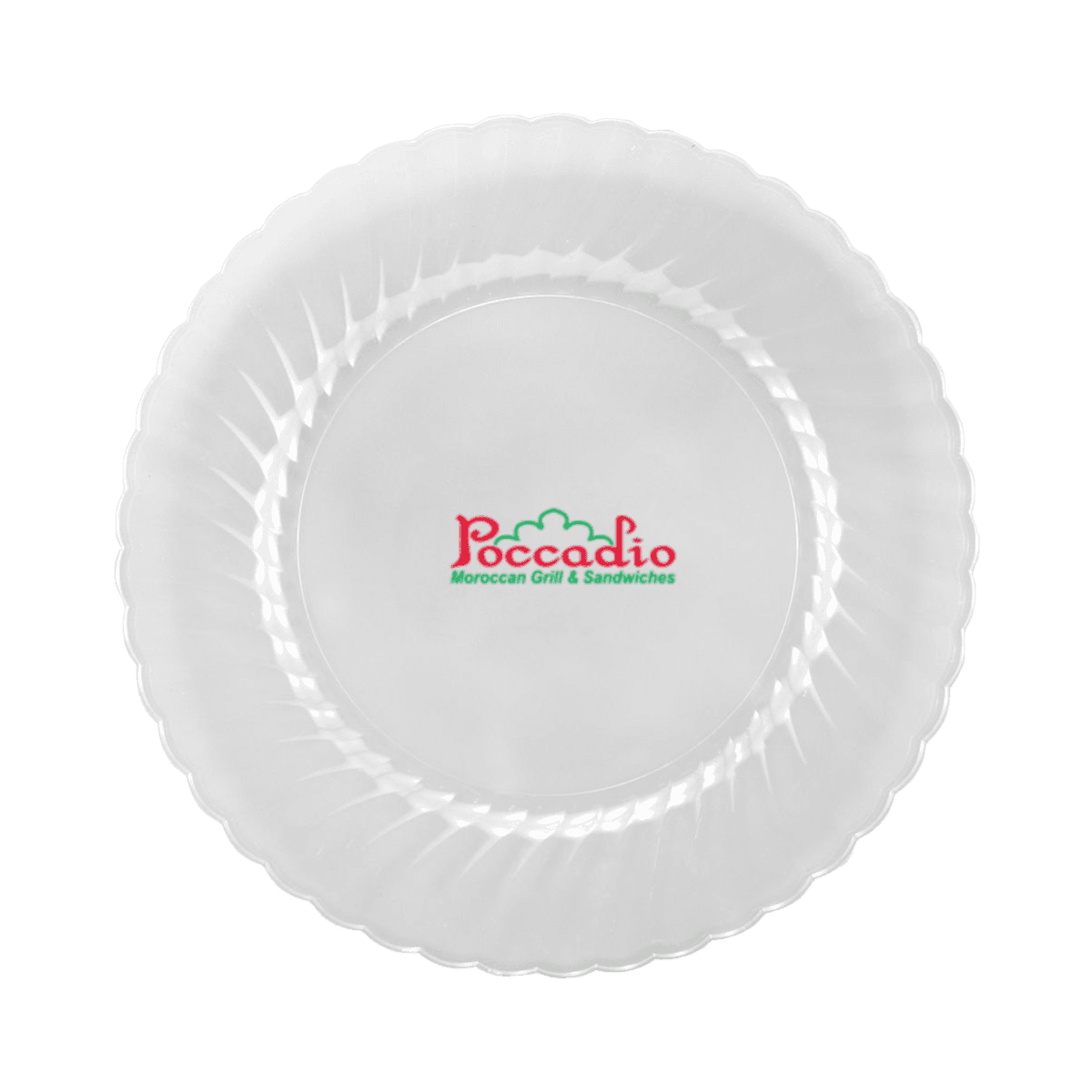 7.5" ClassicWare® Plastic Plate - Clear