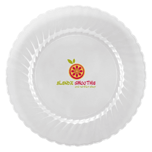 9" ClassicWare® Plastic Plate - Clear