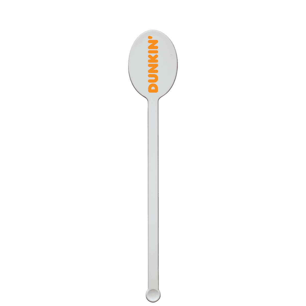 6" Upright Oval Plastic Drink Stirrer - White
