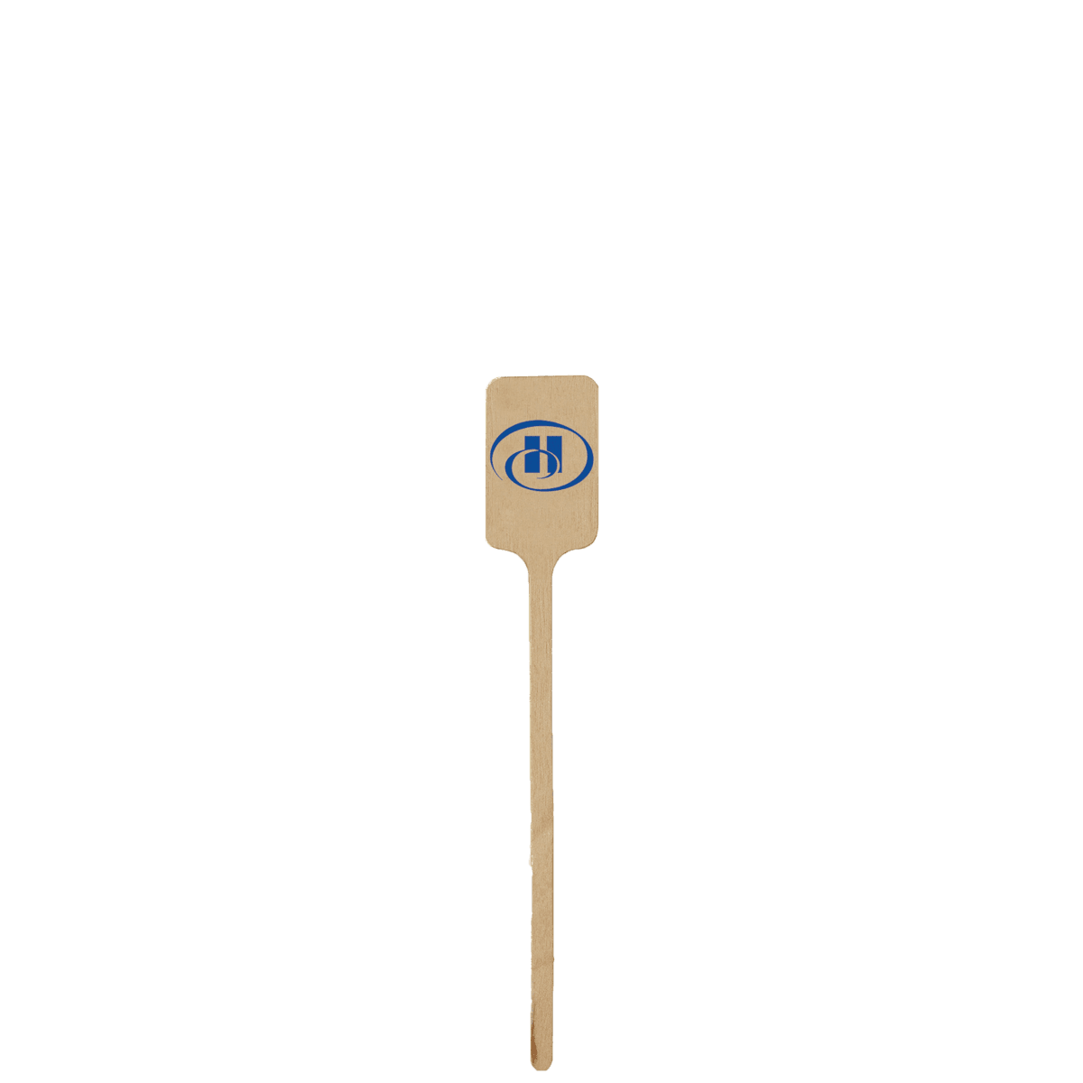 6.25" Upright Rectangle Wood Drink Stirrer
