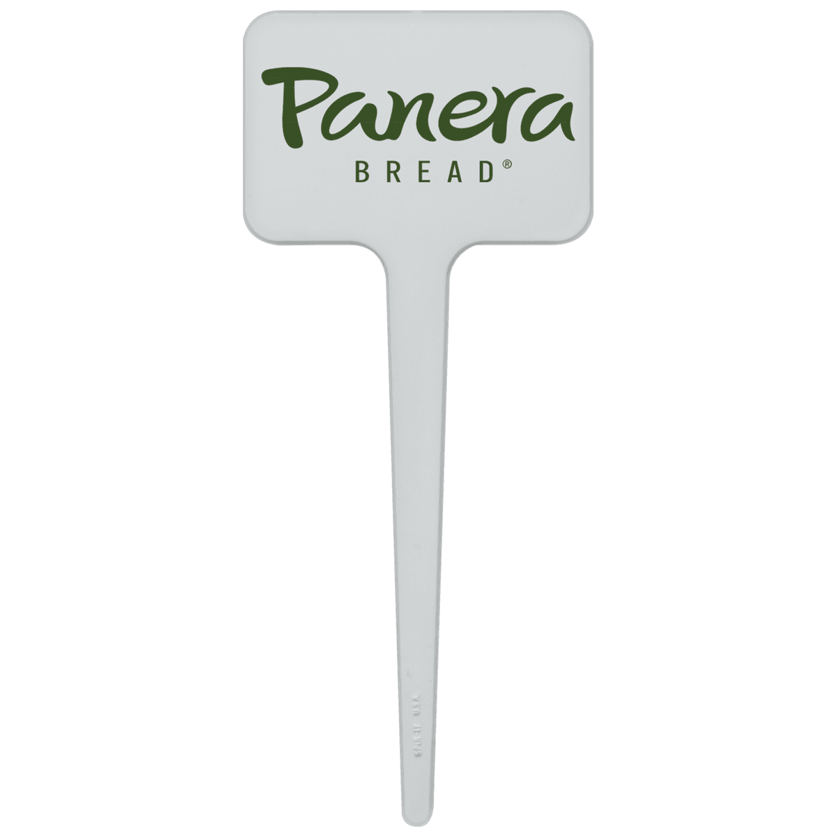 3.5" Rectangle Plastic Food Pik - White