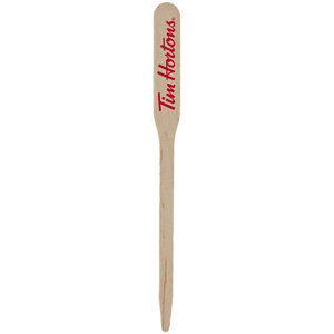 4.5" Paddle Wood Food Pik