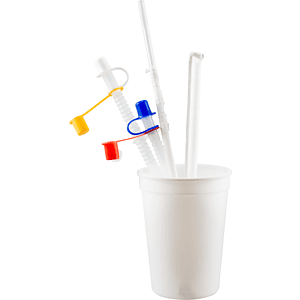 Stadium Cup Whistle Straw Tips - (Color)