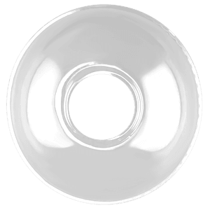 9/12/16/20/24 oz Clear PLA Cup Open Domed Lid - Clear