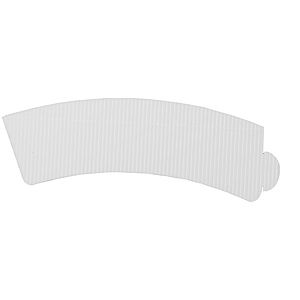 8/9 oz Corrugated Beverage Sleeve - White