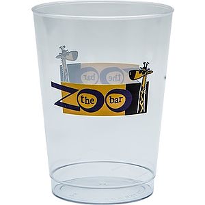 10 oz Clear Hard Plastic Cup - Digital