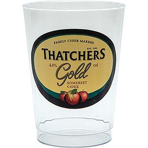 10 oz Clear Fluted Plastic Cup - Digital
