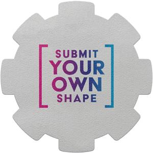 Grip-It™ Coaster Custom Shape 16 sq in - (Color)