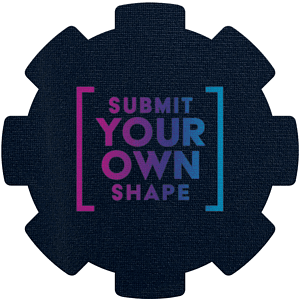 Grip-It™ Coaster Custom Shape 16 sq in - (Color)