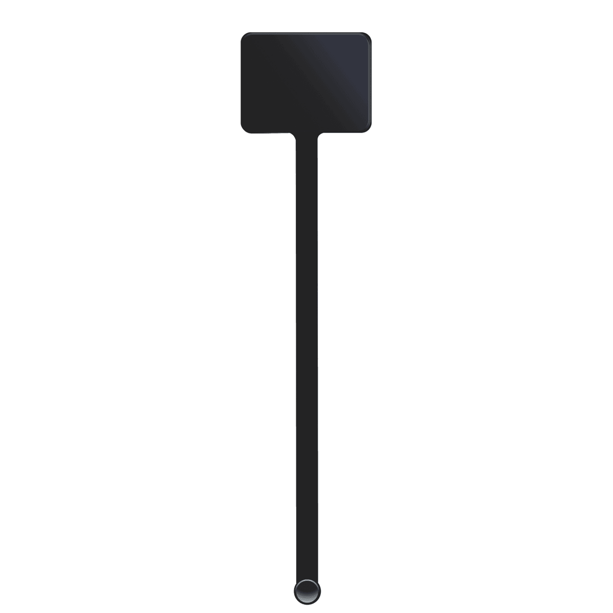 5.75" Rectangle Plastic Drink Stirrer - (Color)