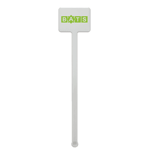 5.75" Rectangle Plastic Drink Stirrer - (Color)