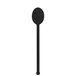 6" Upright Oval Plastic Drink Stirrer - (Color)
