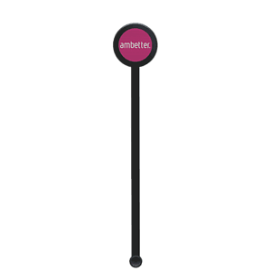 6" Round Plastic Drink Stirrer - (Color)
