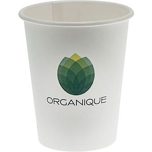 8 oz Eco-Friendly Paper Cup - White - Digital