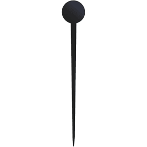 5.50" Round Plastic Food Pik - (Color)
