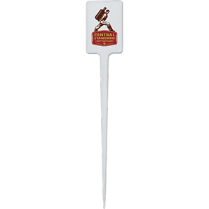 5" Upright Rectangle Plastic Food Pik- (Color)