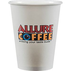 12 oz Paper Cup - White - Digital