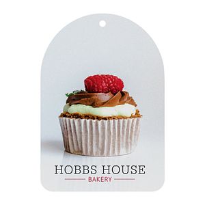 Promo Tag Card Stock 24pt Custom Shape 25-36 sq. in. - White