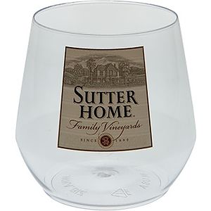 14 oz Clear Plastic Stemless Glass - Digital