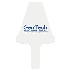 Rally Sign PVC 3mm Custom Shape 48 sq. in. - White