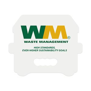 Rally Sign PVC 3mm Custom Shape 64 sq. in. - White