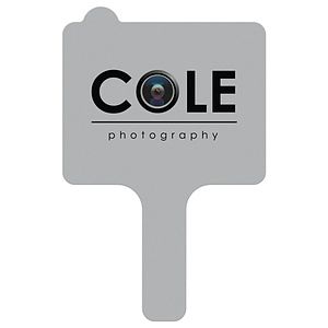Rally Sign PVC 3mm Custom Shape 96 sq. in. - White