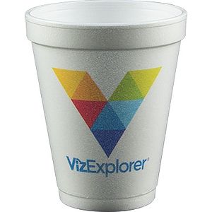 10 oz Foam Cup - White - Digital