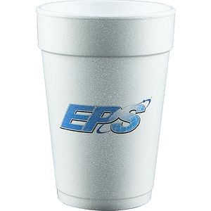 14 oz Foam Cup - White - Digital